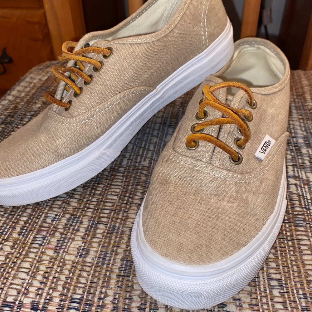 Tan Canvas Vans